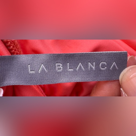 La Blanca One Piece Swimsuit - Size L orange summer pool sun - Picture 15 of 16